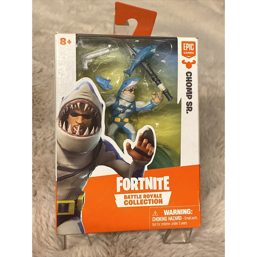 Fortnite Battle Royale Collection Chomp Sr. Mini Figure New In Original Package